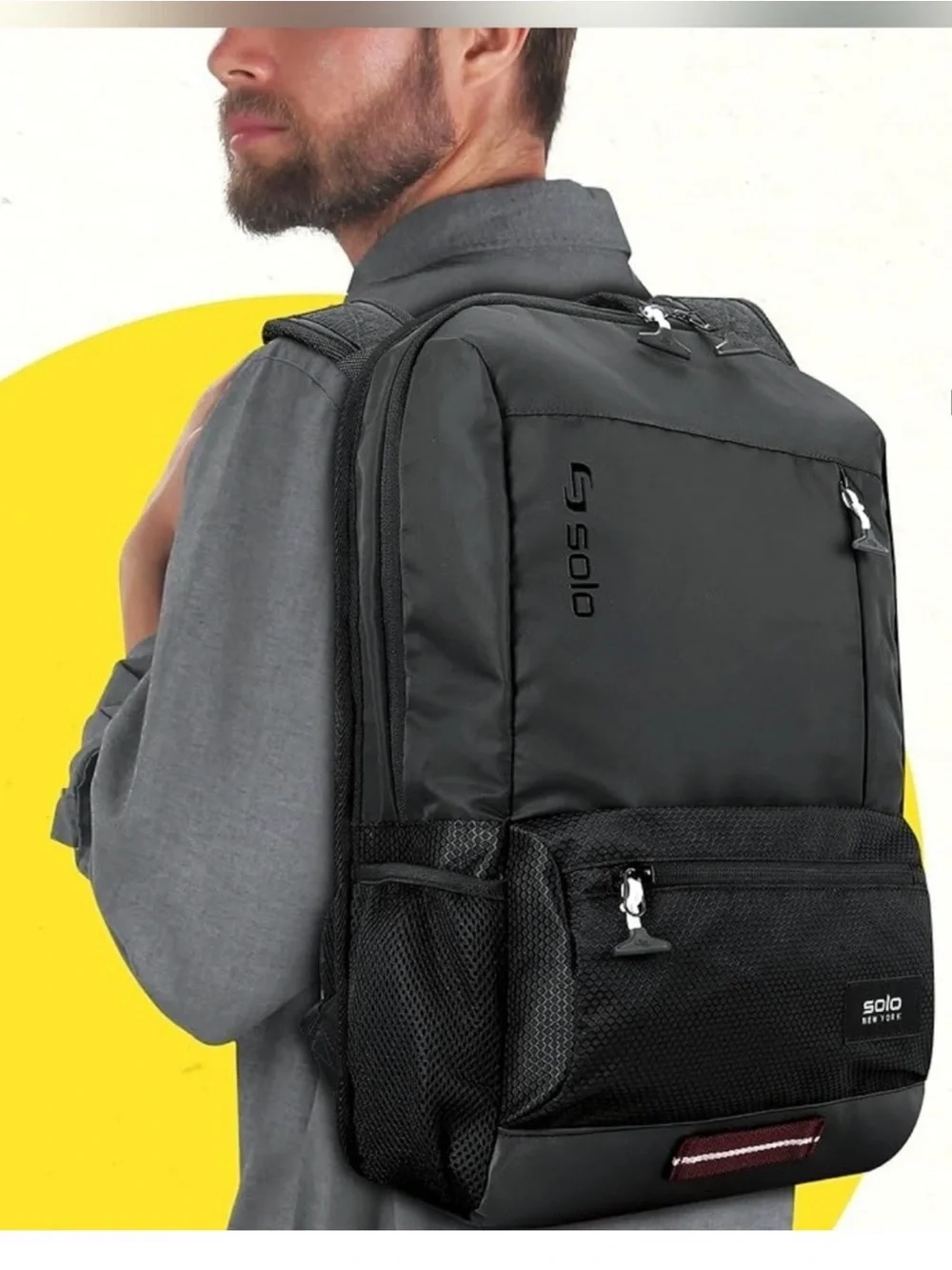 SOLO NEW YORK DRAFT BACKPACK  COLOR BLACK UNISEX